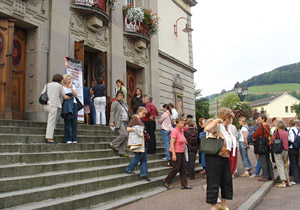 キルト展会場の外の様子